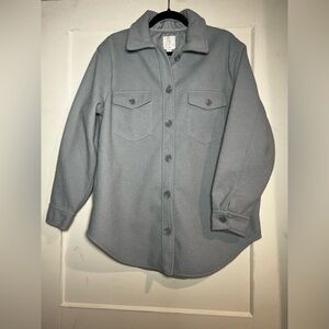 Joie Blue Gray Blogger Favorite Shacket